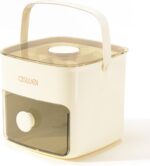 Double-Lid Ice Maker Kit: Leakproof Tray & Insulated Storage Bin