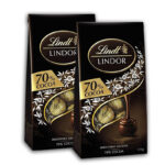 Lindt Lindor 70 Percent Cocoa Chocolate Sharing Bag 123 g