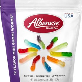 Albanese World's Best, Gummi Worms, 36 Oz